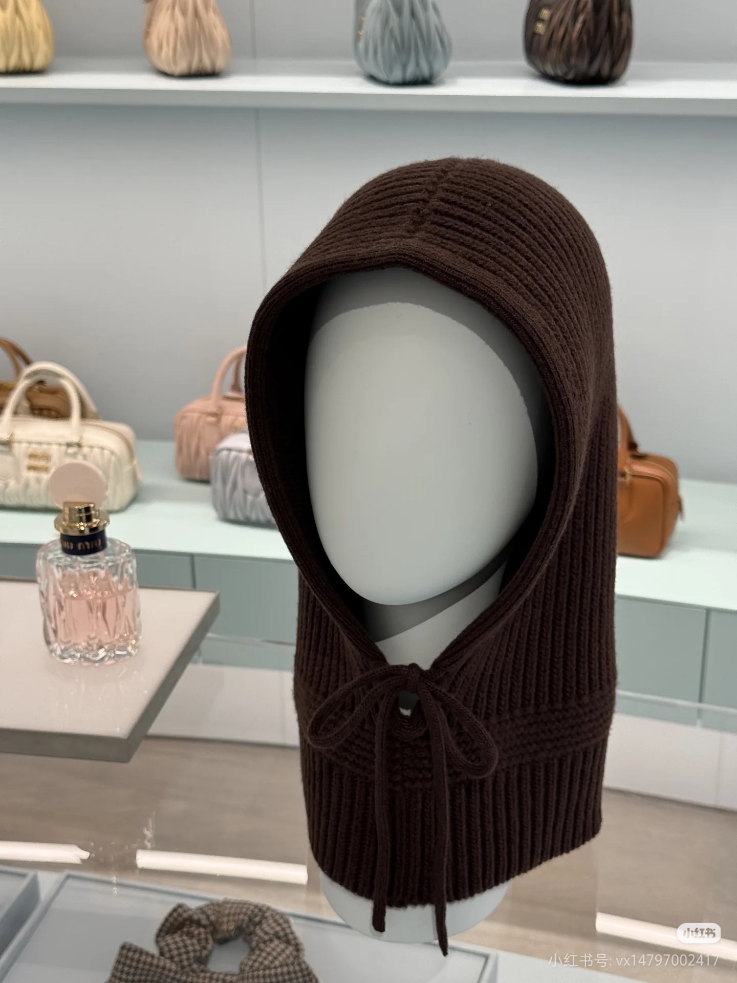 MiuMiu 미우미우 캐시미어 니트 비니