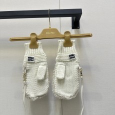 MiuMiu 미우미우 스키 컬렉션 천연 양가죽 리얼 퍼 러시안 장갑