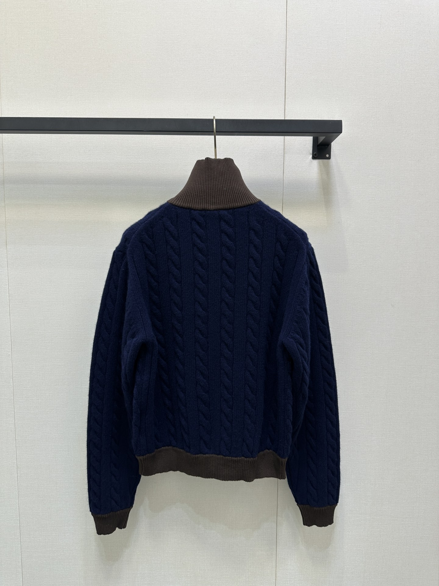 MiuMiu 미우미우 브라운 배색 하이넥 니트 가디건 자켓 의류