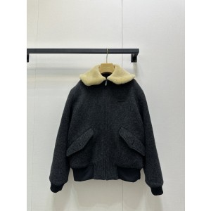 MiuMiu 미우미우 양모 카라 퀼팅 자켓 재킷 의류