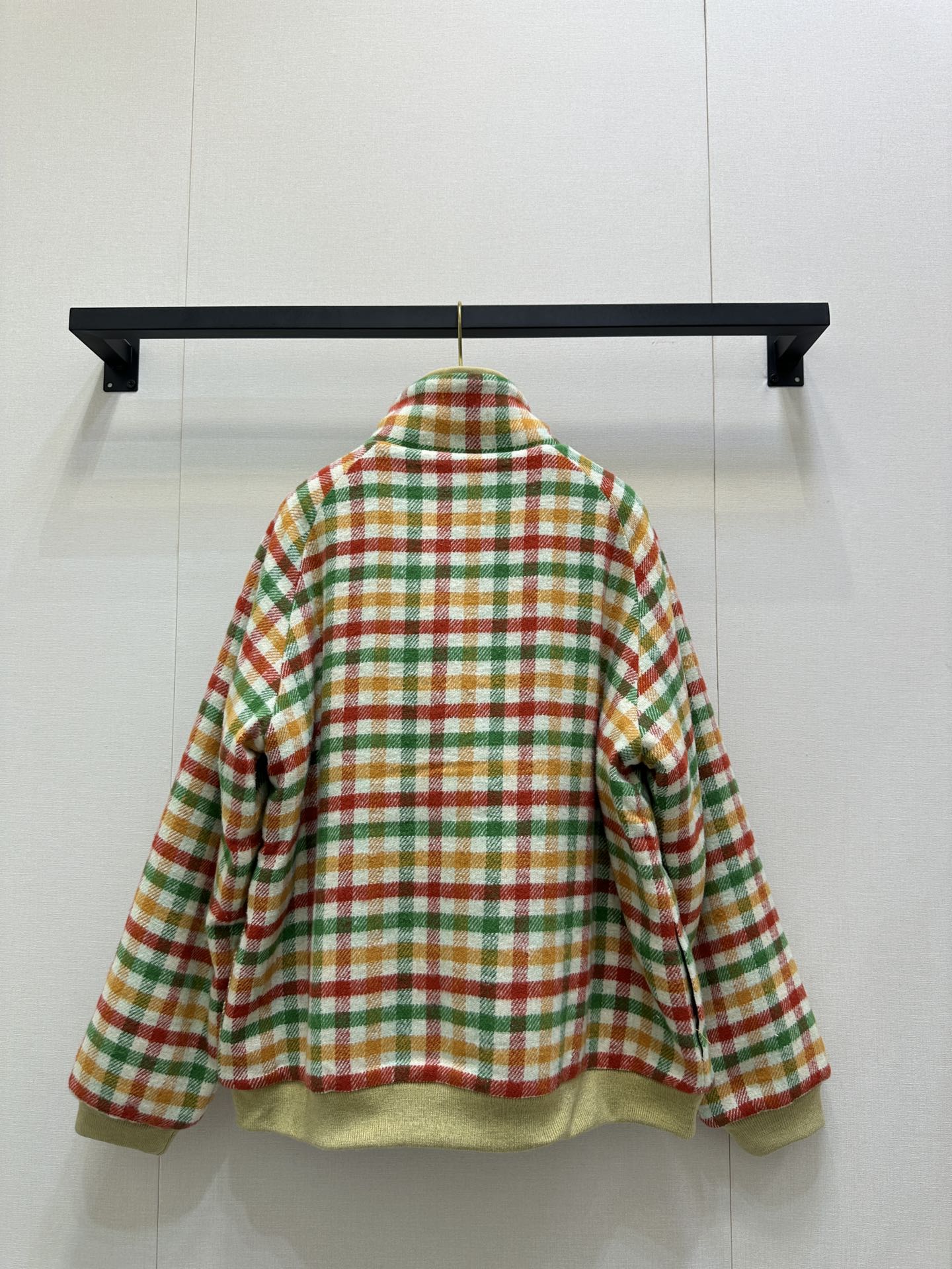 MiuMiu 미우미우 체크 셰어링 카라 자켓 재킷 의류