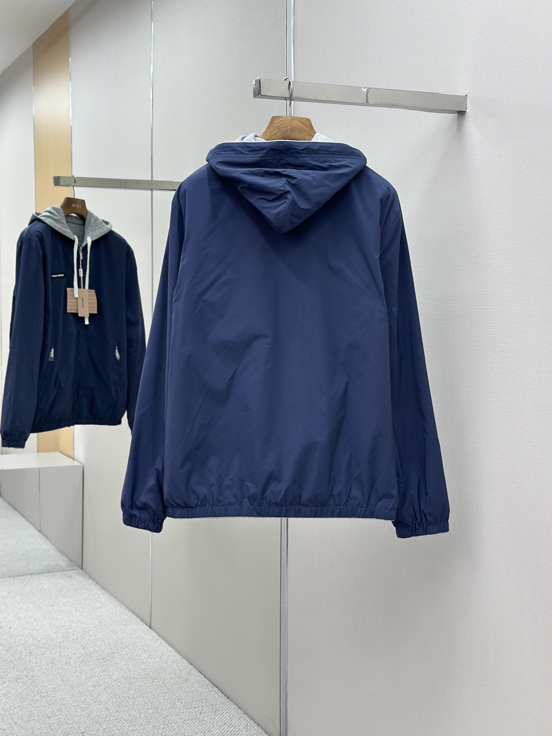 MiuMiu 미우미우 리버서블 양면 후드 집업 자켓 재킷 의류