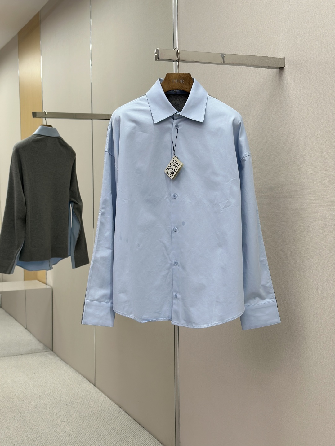 LOEWE 로에베 코튼 & 니트 믹스 셔츠 의류