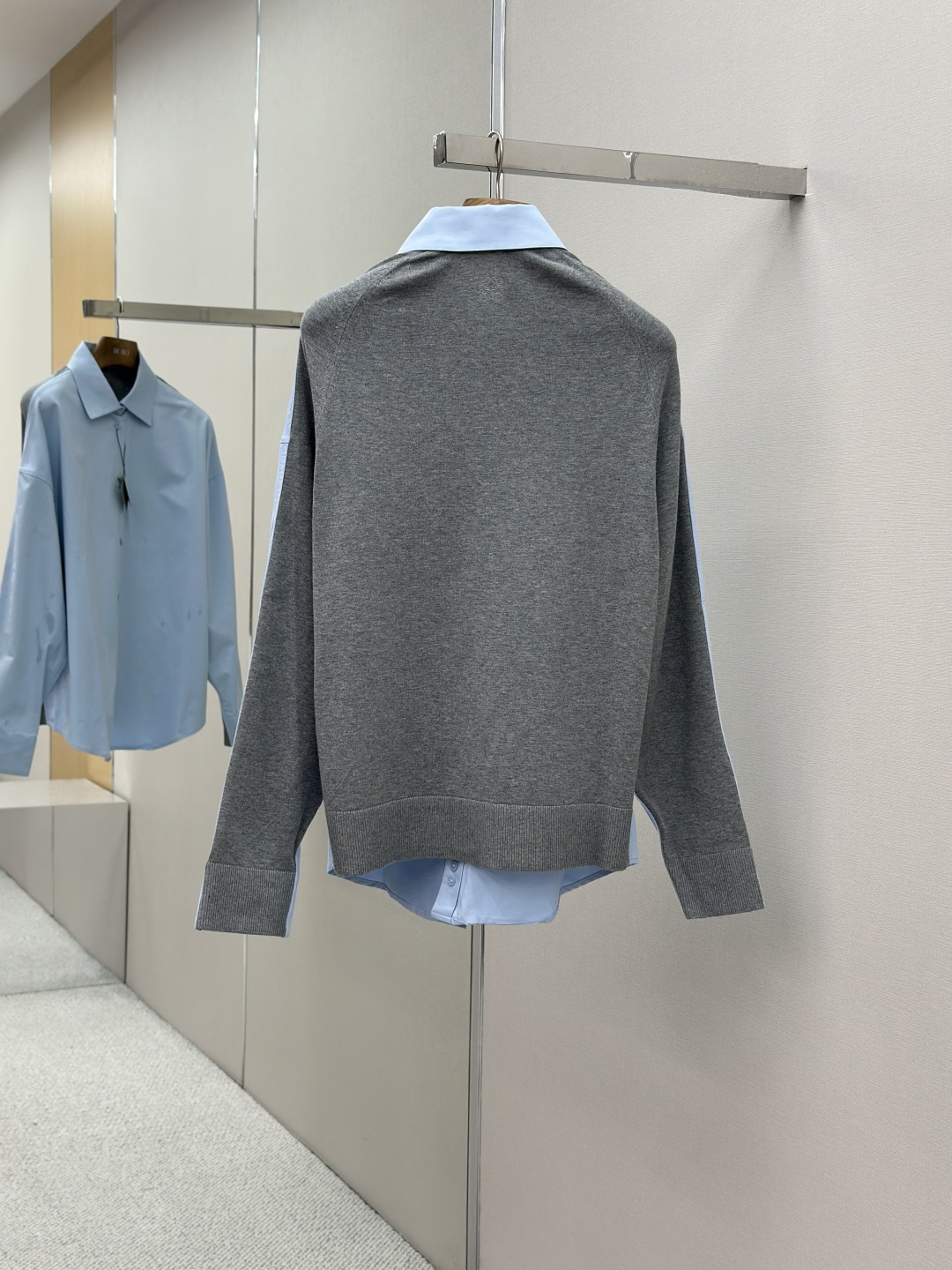 LOEWE 로에베 코튼 & 니트 믹스 셔츠 의류