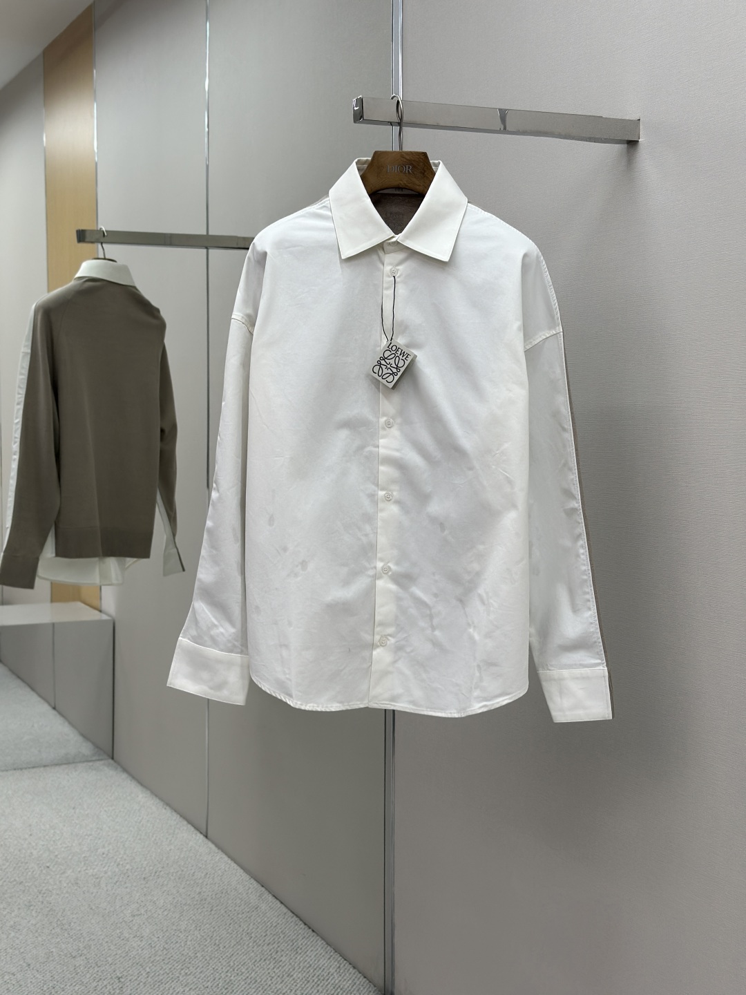 LOEWE 로에베 코튼 & 니트 믹스 셔츠 의류