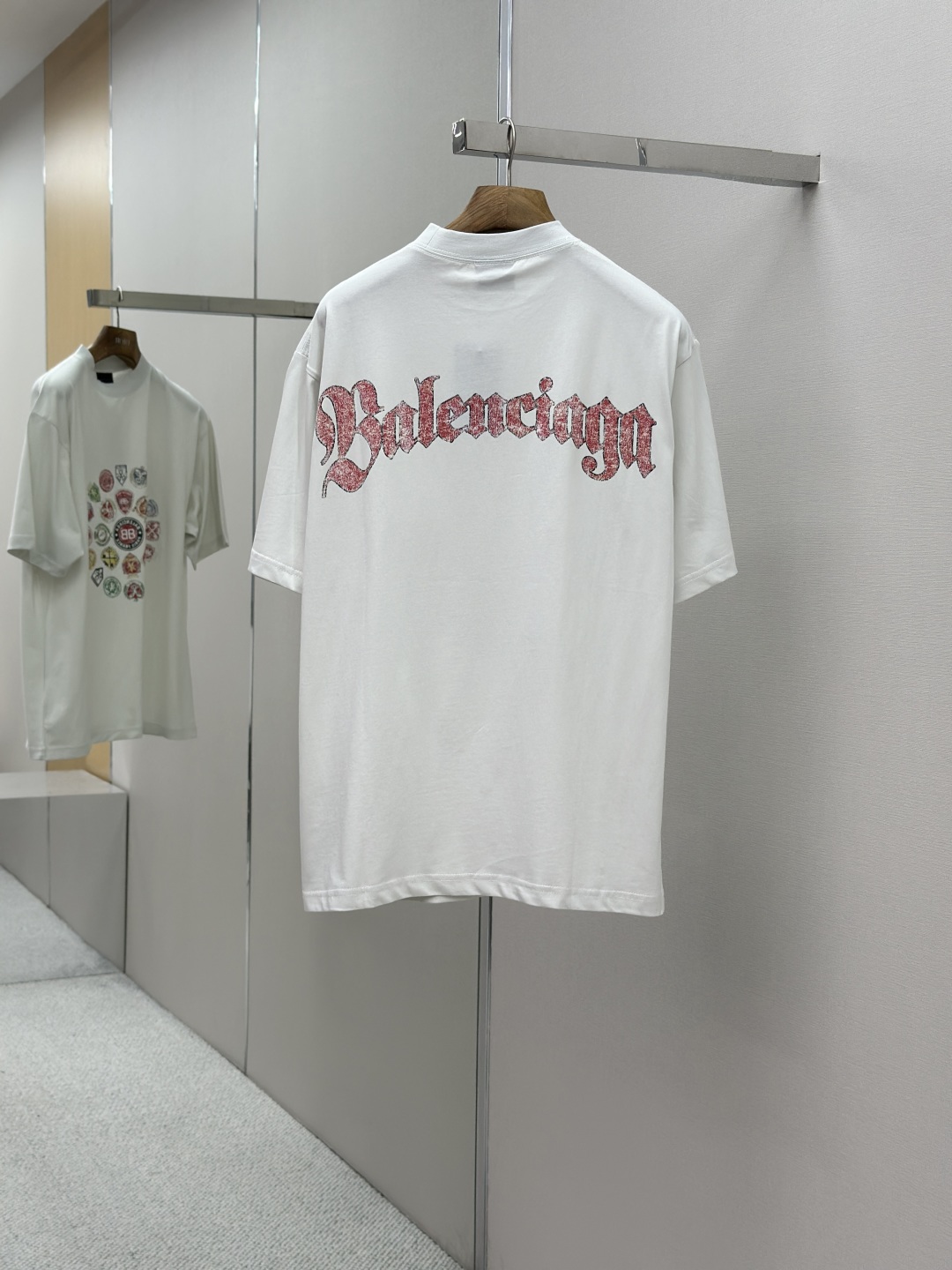 BALENCIAGA 발렌시아가 로고 자카드 반팔 티셔츠 의류