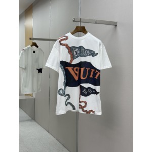 LV LOUIS VUITTON 루이비통 국기 프린트 반팔 티셔츠 의류