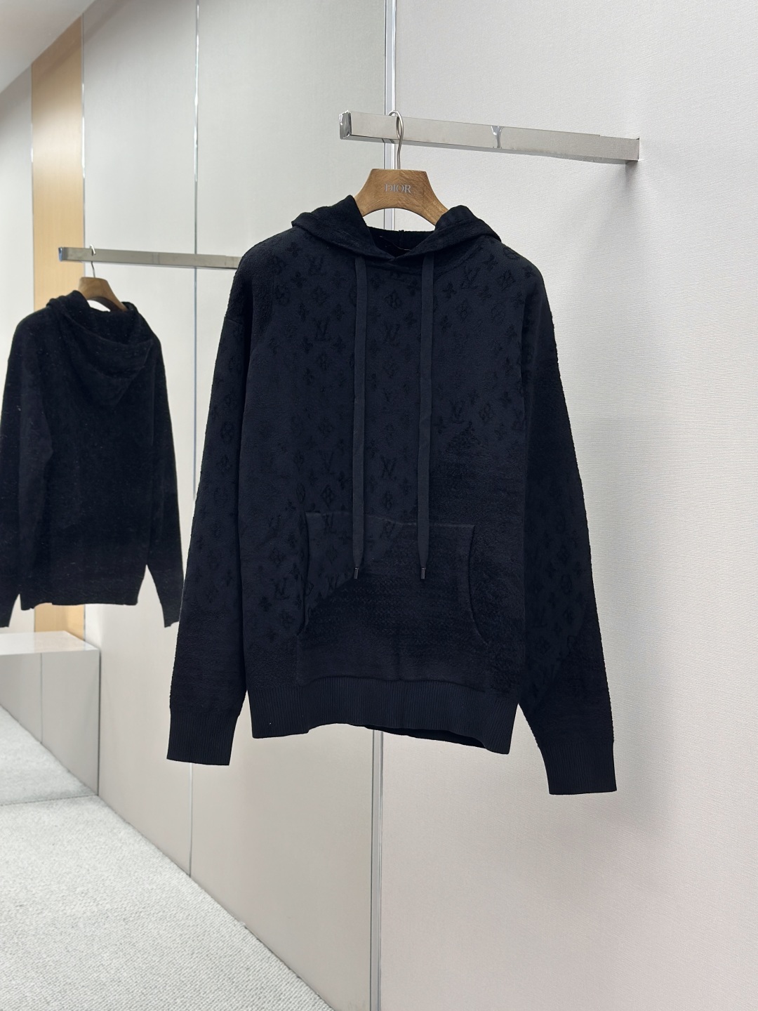 LV LOUIS VUITTON 루이비통 자카드 니트 후드티 의류