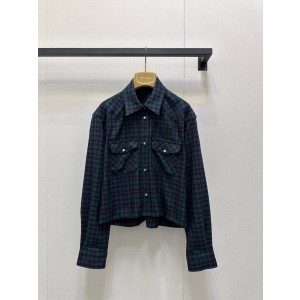 MiuMiu 미우미우 빈티지 체크 크롭 셔츠 의류