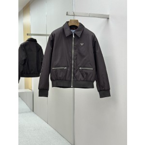 PRADA 프라다 삼각 로고 지퍼 포켓 자켓 재킷 의류