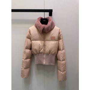 FD FENDI 펜디 핑크 퍼카라 다운 재킷 패딩 점퍼 의류