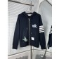 THOM BROWNE TB 톰브라운 자수 후드 집업 자켓 의류