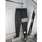 THOM BROWNE TB 톰브라운 4선 컬러 배색 면 팬츠 바지 의류