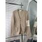 THOM BROWNE TB 톰브라운 굵은 니트 4줄무늬 가디건 자켓 의류