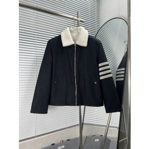 Thom Browne 톰브라운 양가죽 카라 보아 자켓 재킷 의류