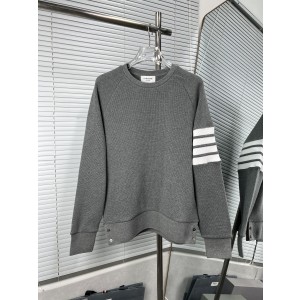 Thom Browne 톰브라운 와플 조직 4선 스트라이프 풀오버 티셔츠 의류