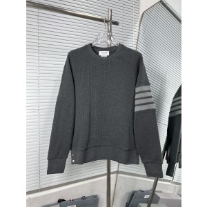 Thom Browne 톰브라운 와플 조직 4선 스트라이프 풀오버 티셔츠 의류