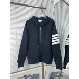Thom Browne 톰브라운 와플 조직 4선 후드 집업 자켓 의류