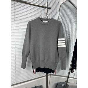 Thom Browne 톰브라운 전후 배색 크루넥 스웨터 니트 의류