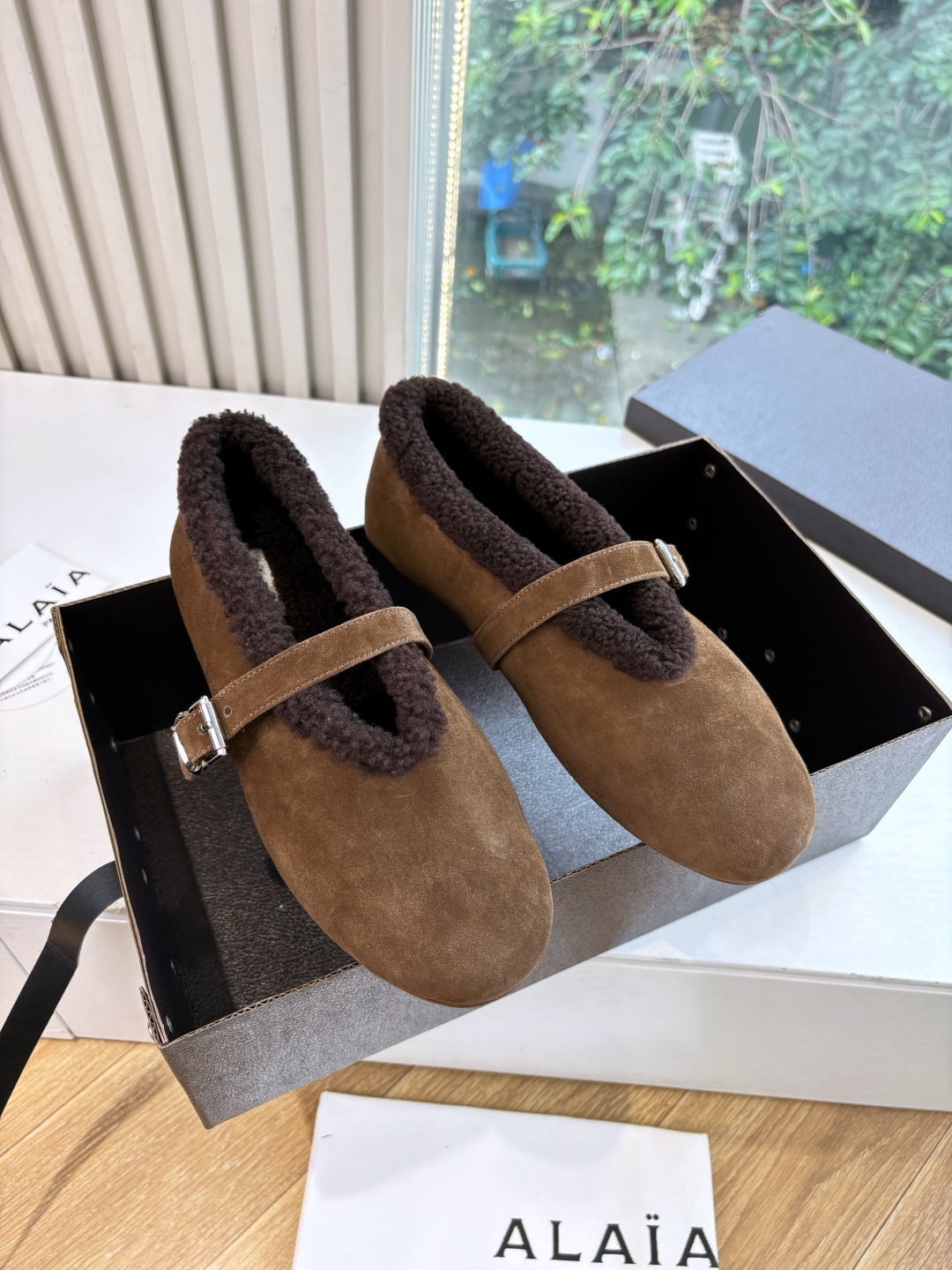 Alaia 알라이아 양털 방한화 로퍼 신발