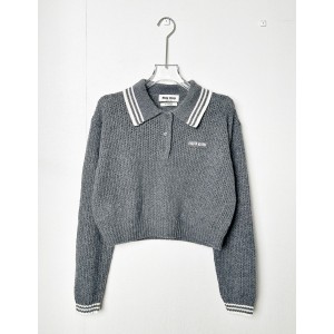 MIUMIU 미우미우 아카데미풍 폴로넥 울 니트 의류