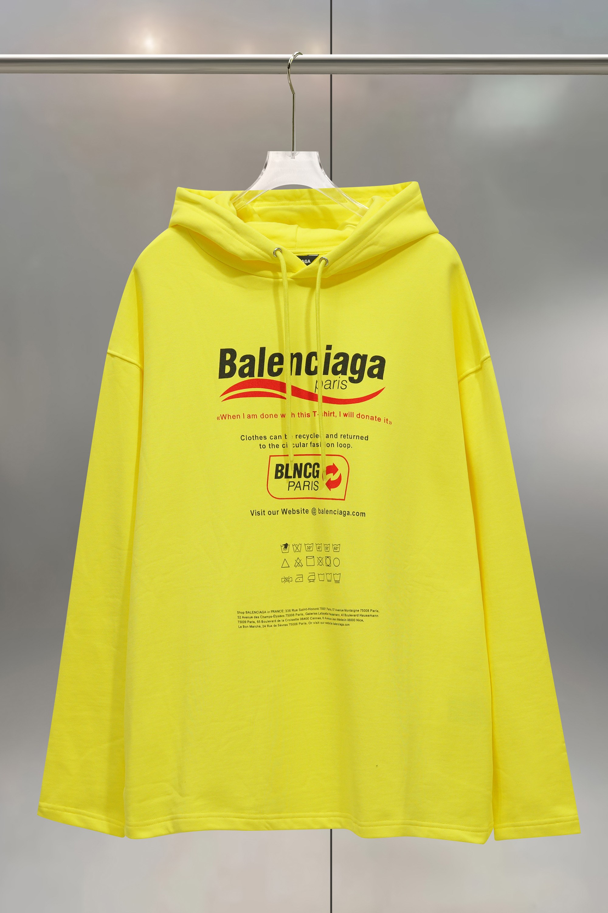 Balenciaga 발렌시아가 친환경  후드티 의류