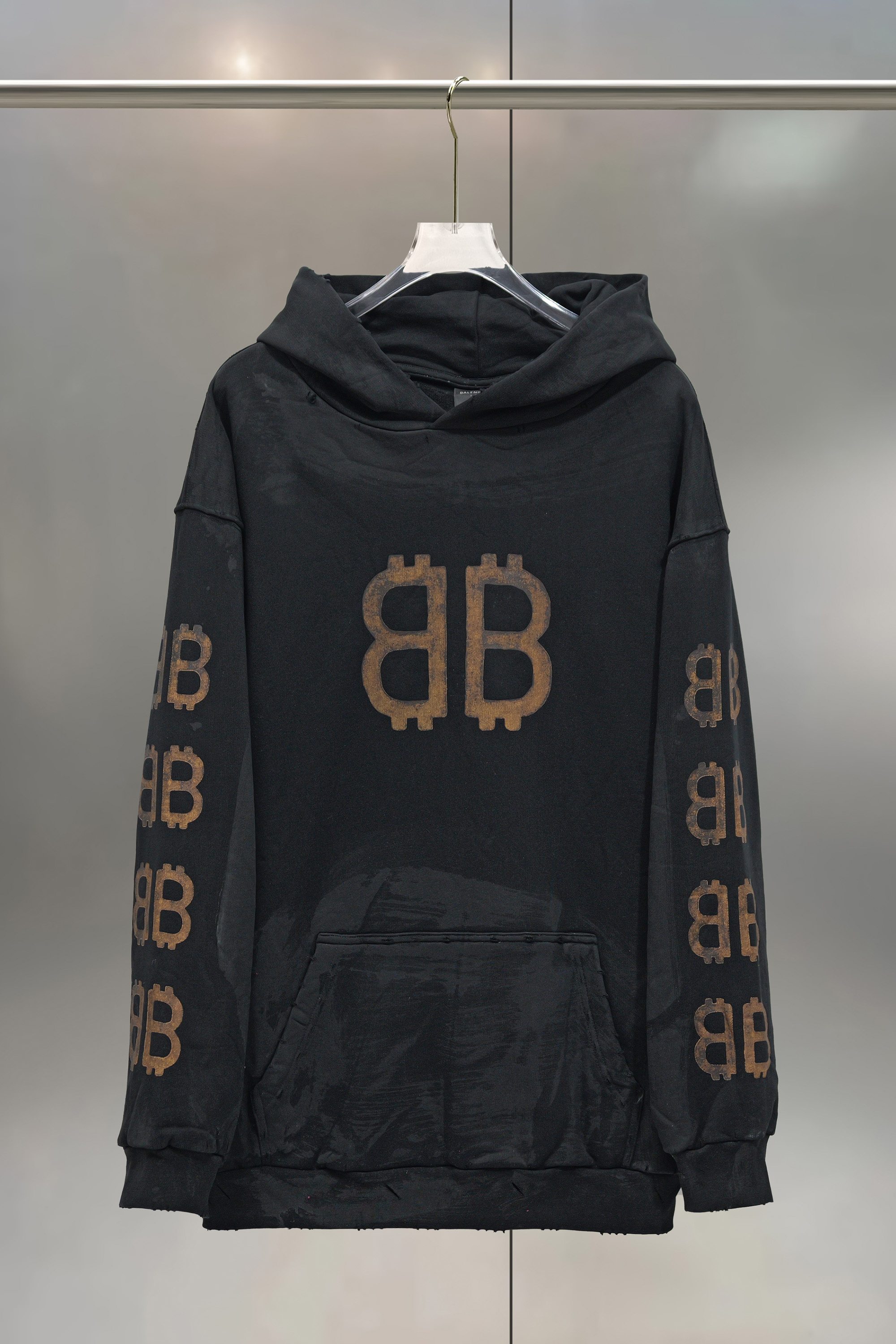 Balenciaga 발렌시아가 BB 워시드 후드티 의류