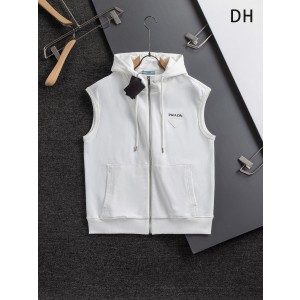 PRADA 프라다 후드 민소매 스웨트셔츠 조끼 의류