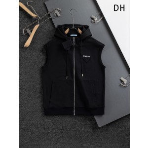 PRADA 프라다 후드 민소매 스웨트셔츠 조끼 의류