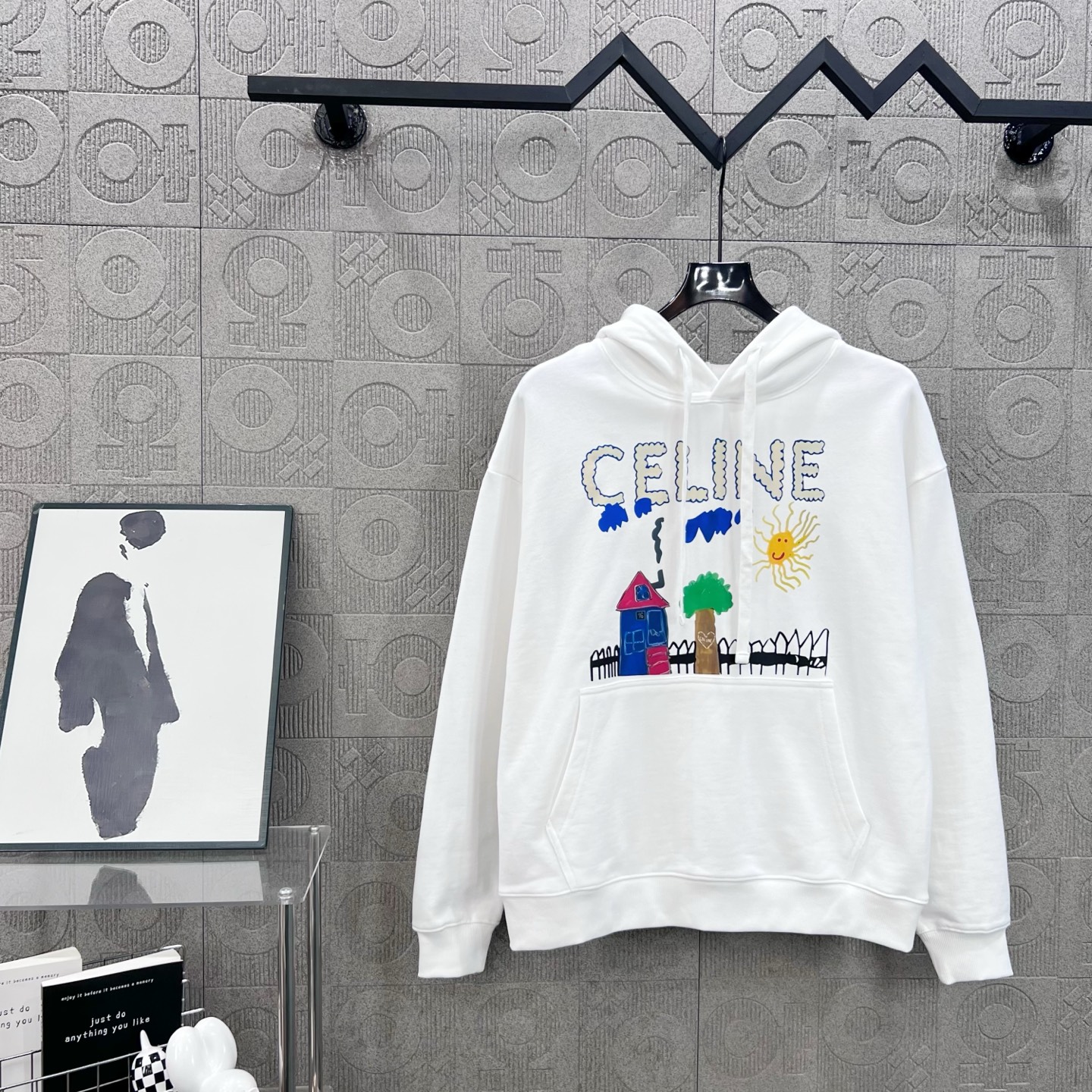 CELINE 셀린느 카툰 그래피티 로고 후드티 의류