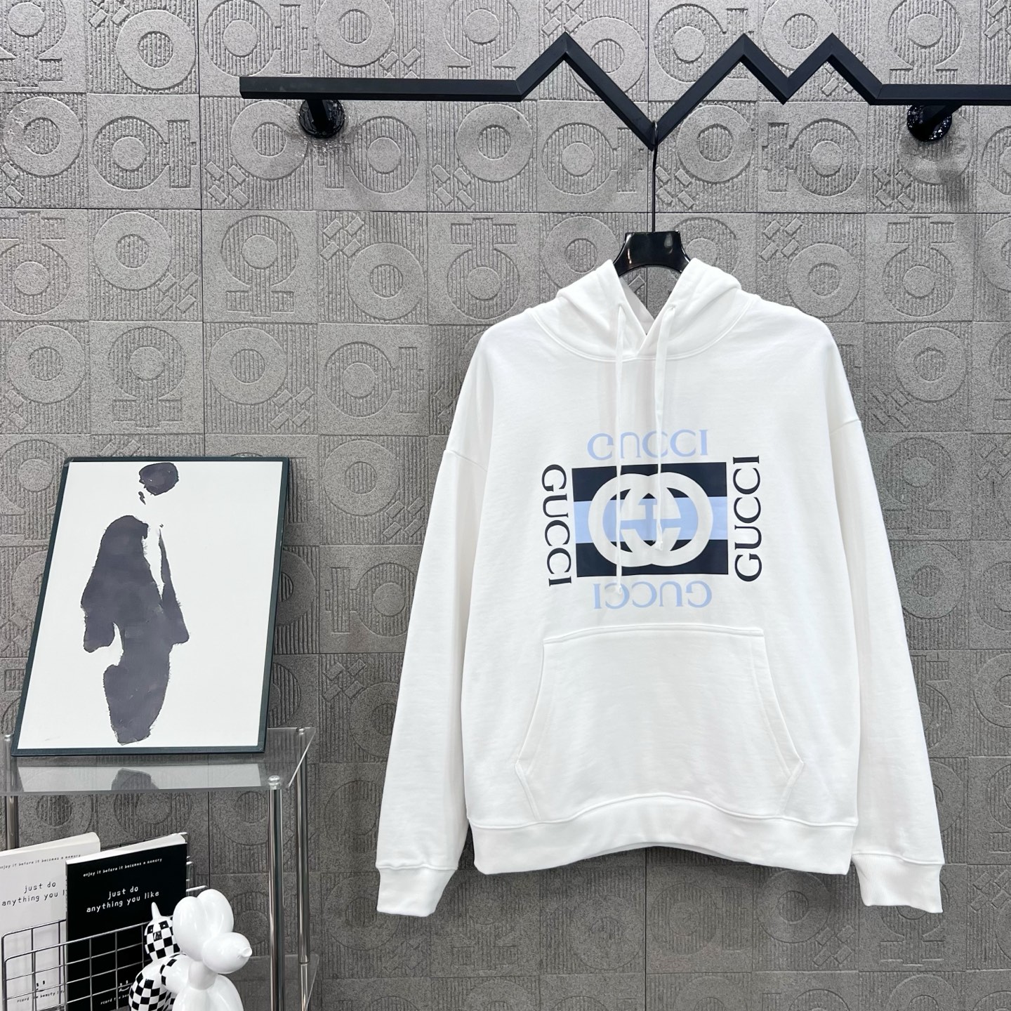 GUCCI 구찌 더블 G 로고 후드티 의류