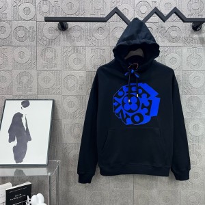 Louis Vuitton LV 루이비통 블랙&블루 스트링 로고 후드티 의류
