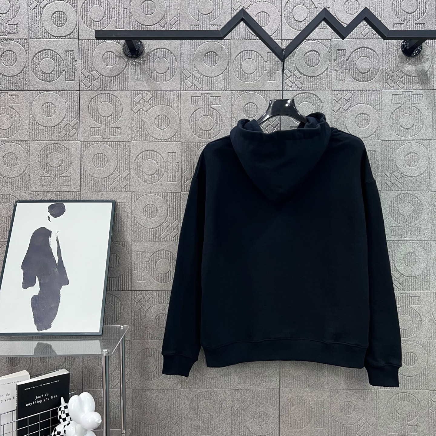 Louis Vuitton LV 루이비통 블랙&블루 스트링 로고 후드티 의류