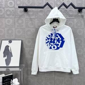 Louis Vuitton LV 루이비통 블랙&블루 스트링 로고 후드티 의류