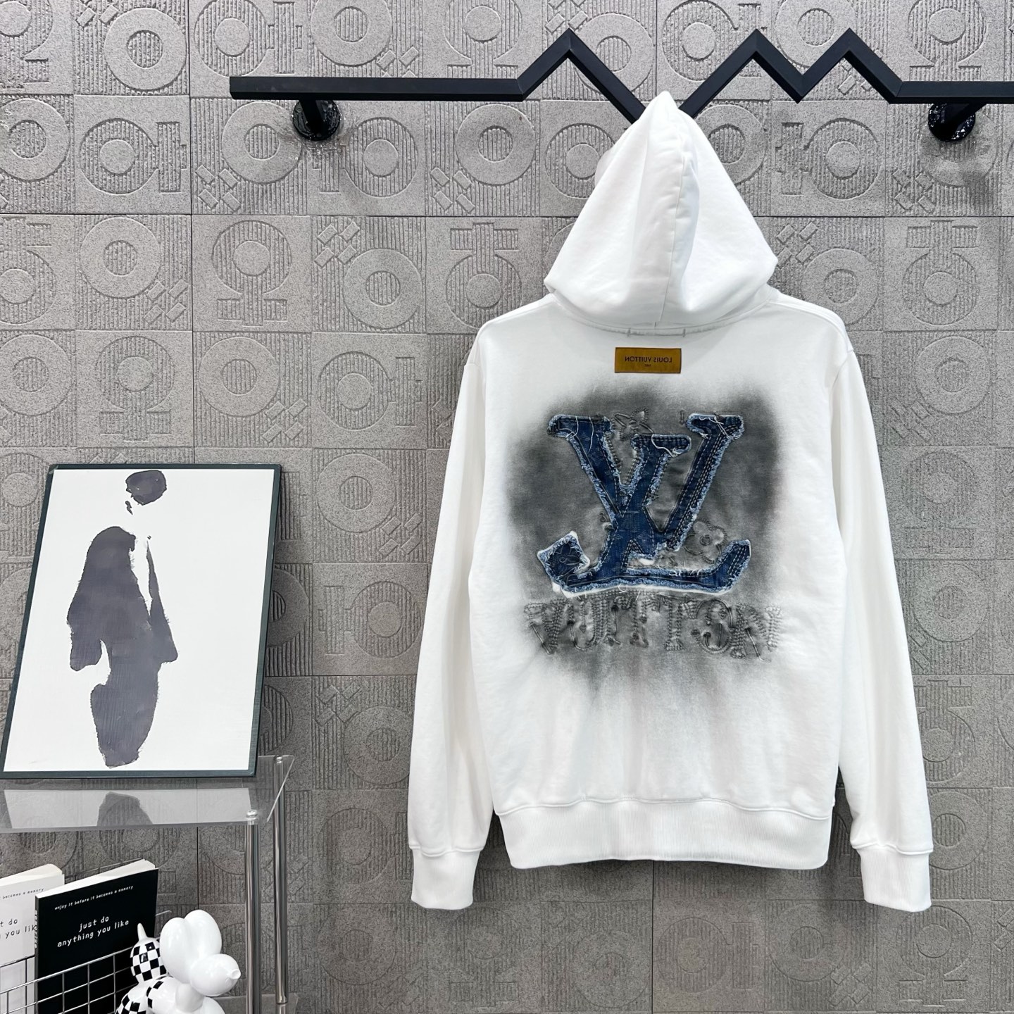 Louis Vuitton LV 루이비통 빈티지 데님 자수 후드티 의류