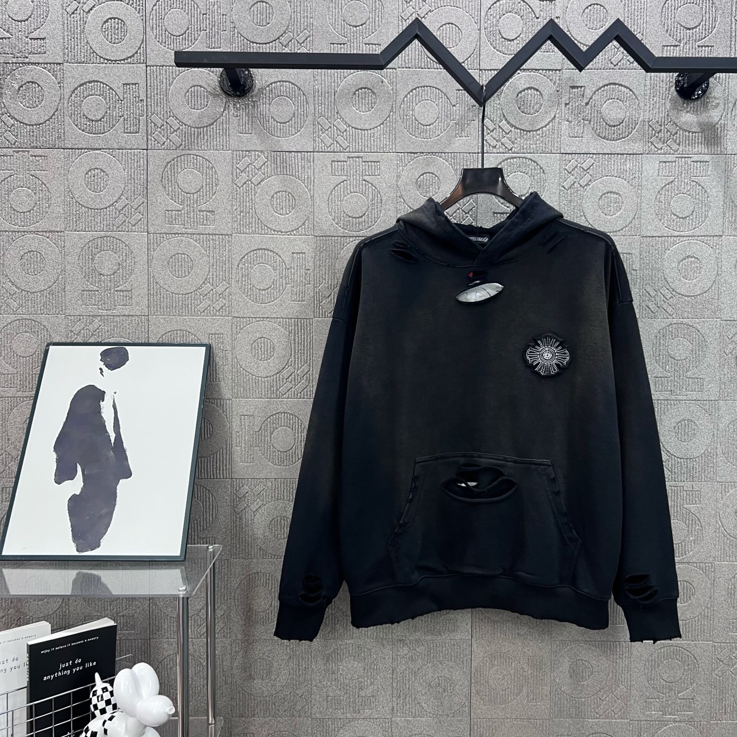 Chrome Hearts CH 크롬하츠 십자가 자수 후드티 의류