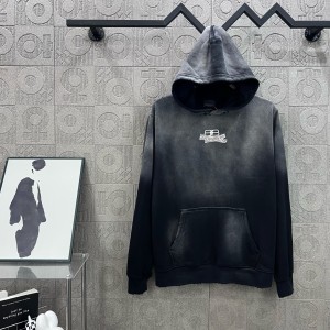 Balenciaga 발렌시아가 더블 B 로고 테이프 후드티 의류