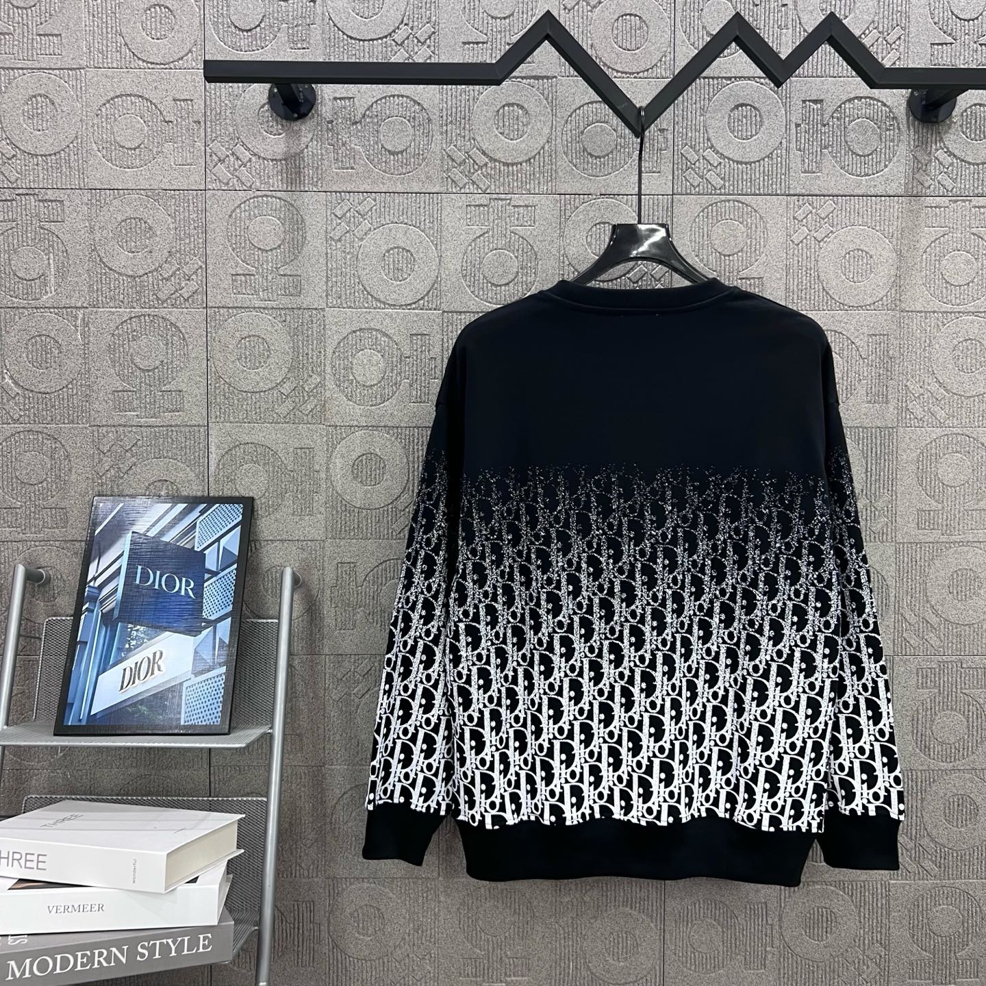 Dior CD 디올 모노그램 그래디언트 로고 스웨트셔츠 긴팔 티셔츠 의류