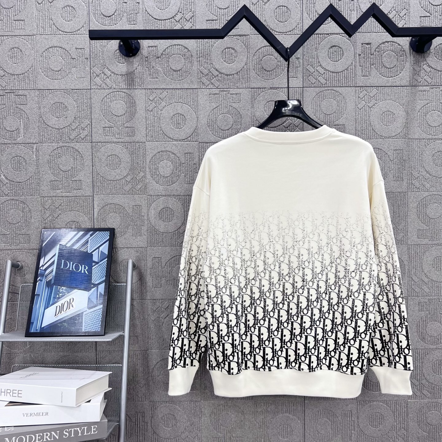 Dior CD 디올 모노그램 그래디언트 로고 스웨트셔츠 긴팔 티셔츠 의류