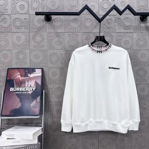 Burberry 버버리 레터링 로고 미니 자수 크루넥 맨투맨 티셔츠 의류