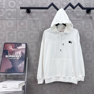 Burberry 버버리 전면 마크 미니 로고 자수 & 후면 말 발포 프린트 후드티 맨투맨 티셔츠 의류