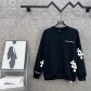 Chrome Hearts CH 크롬하츠 로고 & 십자가 자수 맨투맨 티셔츠 의류