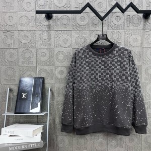 Louis Vuitton LV 루이비통 풀프린트 로고 체커보드 맨투맨 티셔츠 의류