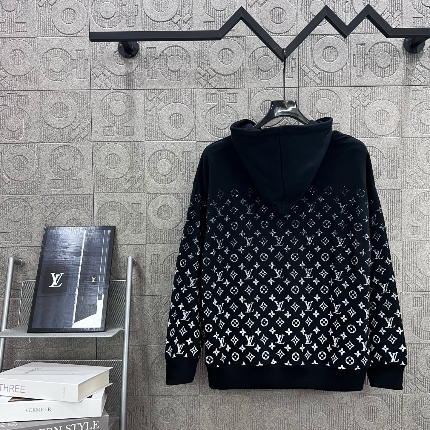 Louis Vuitton LV 루이비통 그라데이션 올오버 로고 후드티 맨투맨 티셔츠 의류