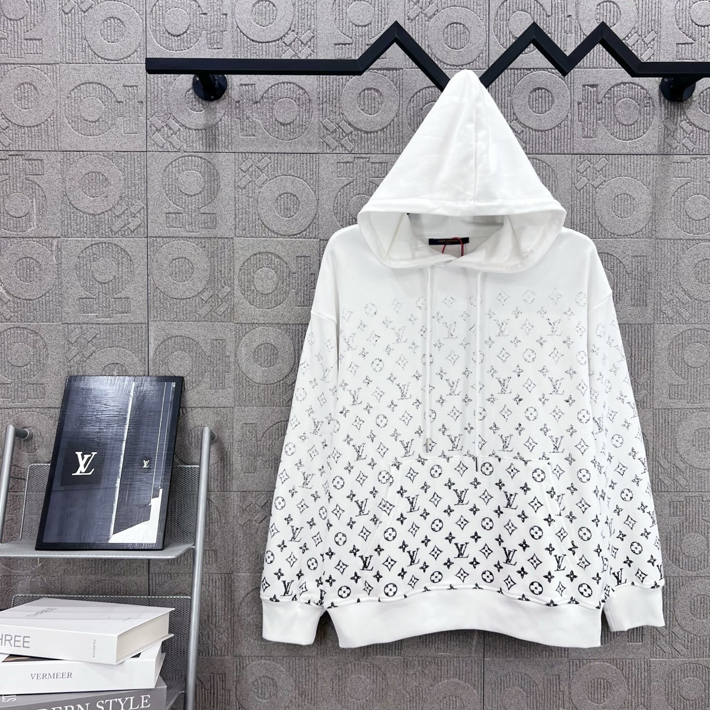 Louis Vuitton LV 루이비통 그라데이션 올오버 로고 후드티 맨투맨 티셔츠 의류