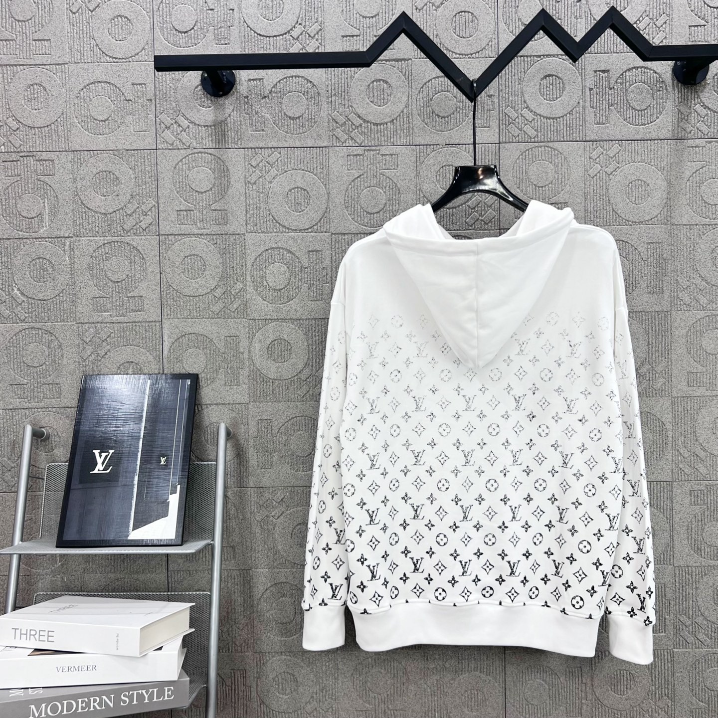 Louis Vuitton LV 루이비통 그라데이션 올오버 로고 후드티 맨투맨 티셔츠 의류