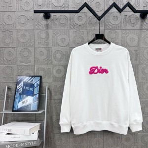 DIOR CD 디올 네온 컬러 로고 자수 맨투맨 티셔츠 의류
