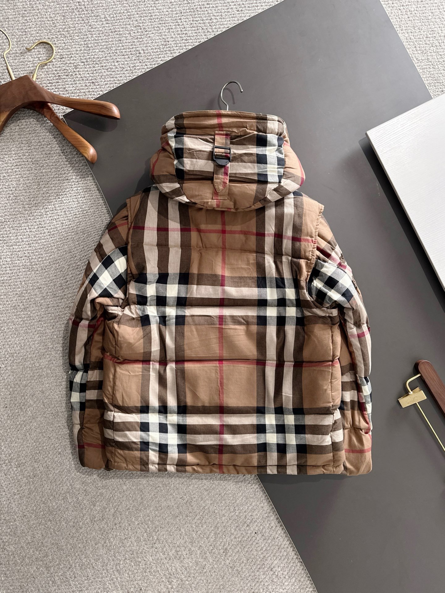 Burberry 버버리 체크 후드 패딩 점퍼 의류