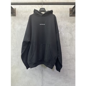 Balenciaga 발렌시아가 로고 자수 후드티 스웨트셔츠 의류
