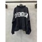Balenciaga 발렌시아가 은색 테이프 프린트 후드티 스웨트셔츠 의류